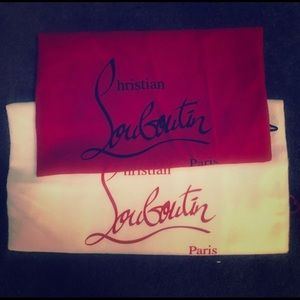Christian Louboutin dust bags.  New Years special!